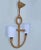 Audoux Minet 2-Light Handwoven French Rope Chandelier Nautical Anchor Design For Sale - Image 12 of 13