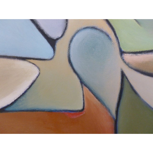 "Flow" Square Abstract Oil Painting by Scott A. Spencer For Sale - Image 4 of 6