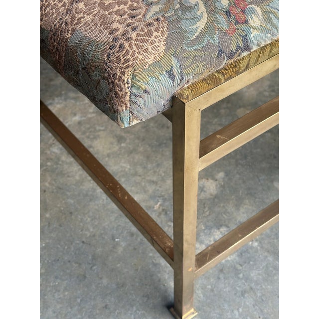 Brass 1950s Edward Wormley for Dunbar Brass Bench- Unmarked For Sale - Image 8 of 11