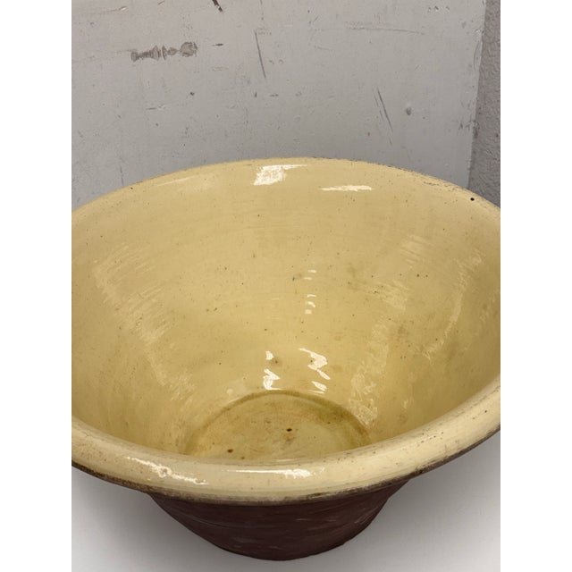 Ceramic Late 19th Century Antique French Dairy Bowl For Sale - Image 7 of 12