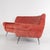 Vintage Coral Velvet Sofa, 1960s For Sale - Image 6 of 12