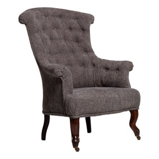 Napoleon III Upholstered Armchair, Second Empire Style, France, Circa 1880 For Sale