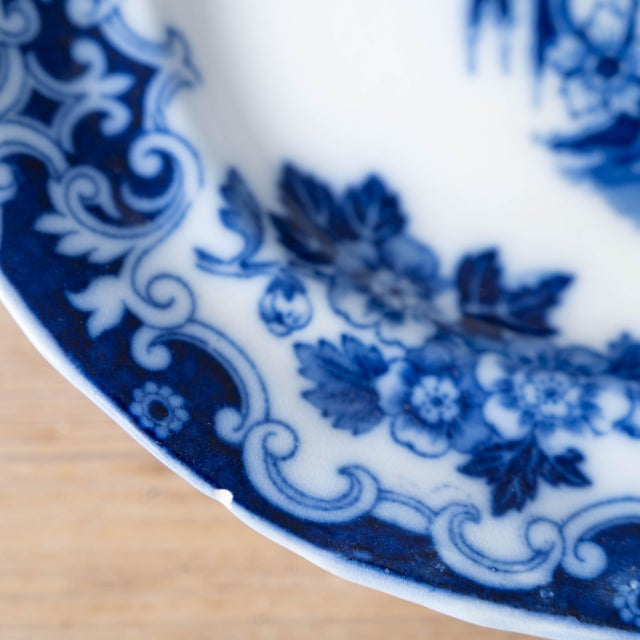 Burgess & Leigh Blue Celeste Chinoiserie Transferware Platter, c.1885 For Sale In Savannah - Image 6 of 8