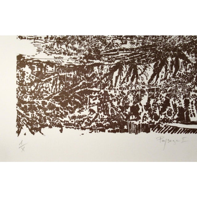 Francois Rouan Paysage C. 1980 Original Print For Sale In San Francisco - Image 6 of 6