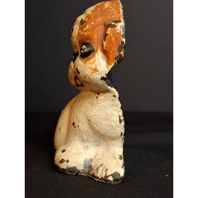 Antique Style Cast Iron Puppo Dog Doorstop Bee on Hip Grace Drayton Style 1920s-30s For Sale - Image 10 of 17