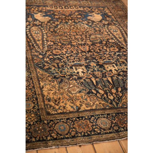 Antique Pictorial Farahan Sarouk Rug - 4'3" x 6'1" For Sale - Image 11 of 12