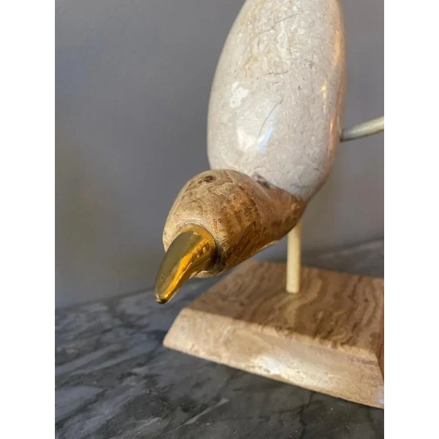 1980s Tessellated Marble Perched Birds, 1980, Set of 2 For Sale - Image 5 of 13