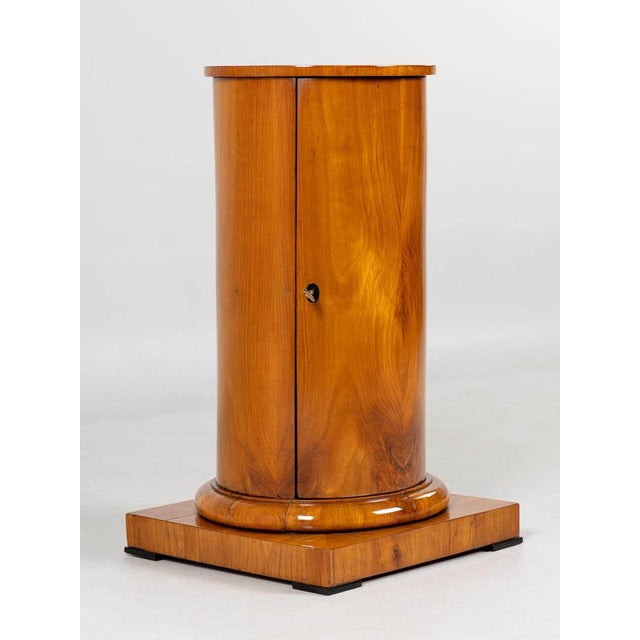 Early 19th Century Antique Biedermeier Column Cabinet, 1830 For Sale - Image 5 of 12