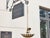 Metal 1950s Spanish Gilt Metal Leaf Light Fixture with Frosted Glass For Sale - Image 7 of 11