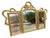 Wood Triptych-Shaped Mirror in Gilded Wood and Carved with a Fris, 1920s For Sale - Image 7 of 11