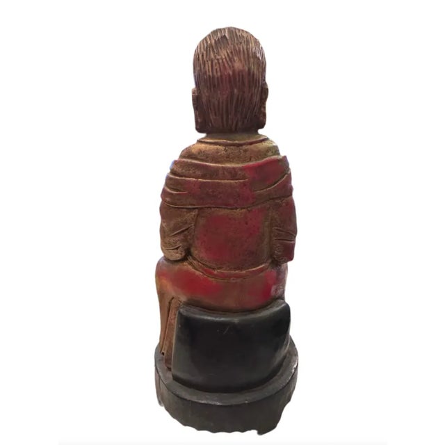 Chinese Antique Chinese Carved Wood Sculpture For Sale - Image 3 of 5