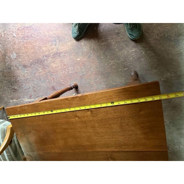 Antique Victorian Style Burled Wood Inlaid Walnut Single Drawer Side Hall Table For Sale - Image 12 of 17