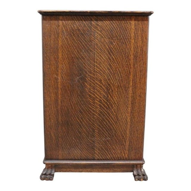 Edison Quarter Sawn Oak 6 Drawer Cylinder Cabinet & 43 Cylinders C1890, Attributed For Sale - Image 14 of 15