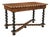 19th-Century Dutch Baroque Revival Marquetry Table W/ Ebonized Barley-Twist Legs For Sale