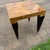 A true statement piece, Solid iron frame supports the marble top with Pyramid legs underneath. Sleek and modern will work...