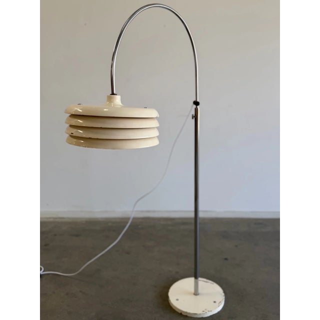 BaseW14 D43.5 H67 Cord H49.25 Cord105 Vintage 1970s floor lamp and overall good vintage condition. This item has been...