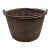 Ca 19th Century Copper Bucket/Cauldron With Iron Handle For Sale