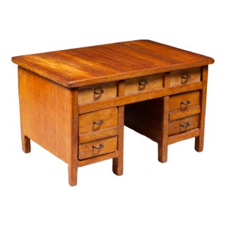 Early 20th C. Handmade Cigar Box Art Library Desk c.1930 For Sale