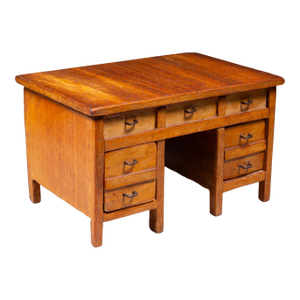 Early 20th C. Handmade Cigar Box Art Library Desk c.1930