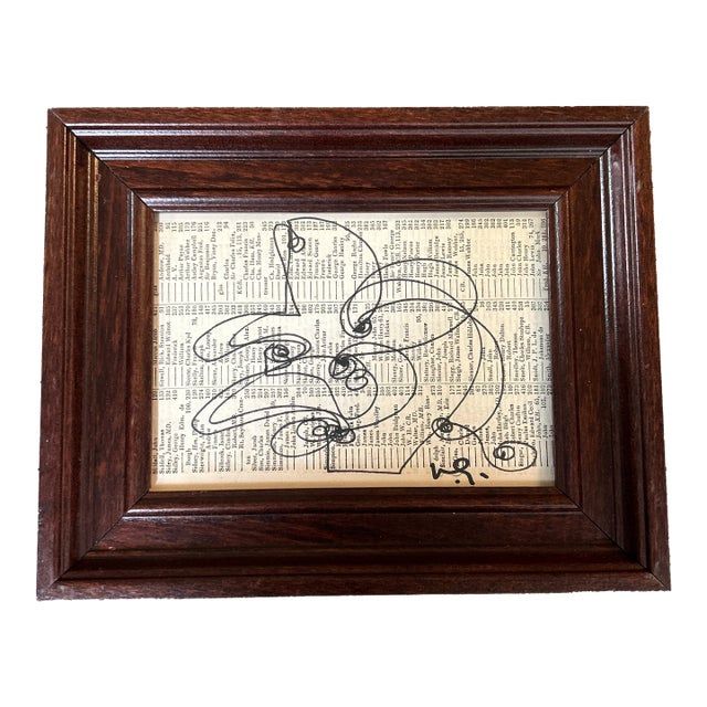 Contemporary Abstract Marker Drawing by Wayne Cunningham For Sale