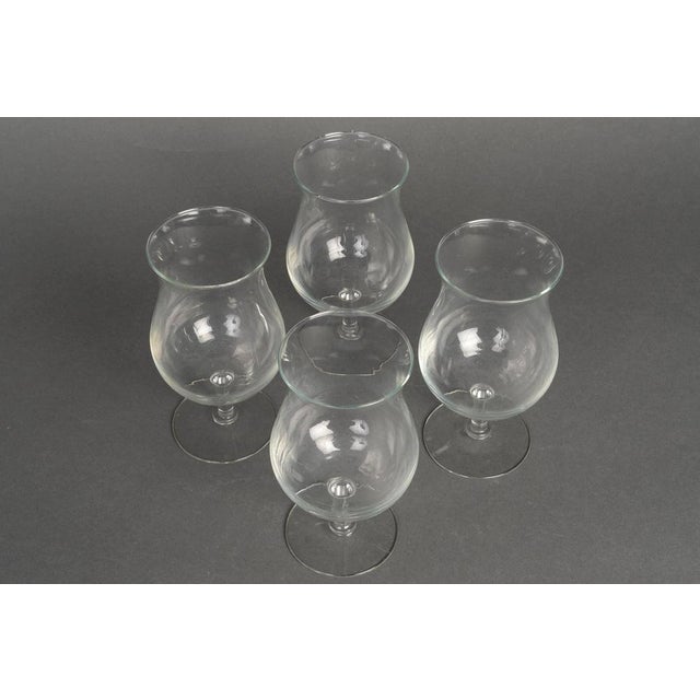 Crystal Glasses, 20th Century, Set of 4 For Sale - Image 5 of 6