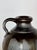 Vintage Grey Hand Thrown Vase With Black Drip Glaze, 4.5 dia x 5.5 h. Great patina! signed