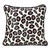 Animal Print Hair on Hide Pillow Cover With Piping For Sale