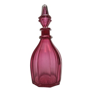 Biedermeier Rubin Carafe, Former Austrio-Hungarian Empire, 1890s For Sale