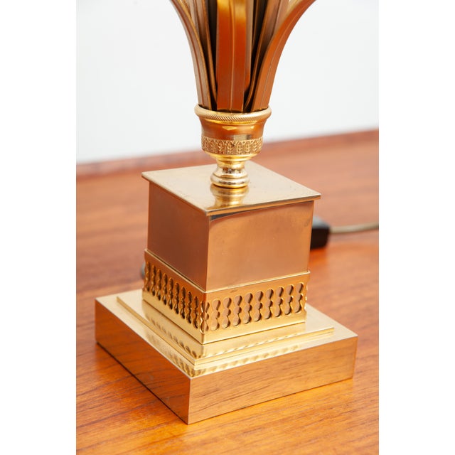 Brass Palm Tree Table Lamp, 1970s For Sale - Image 6 of 7