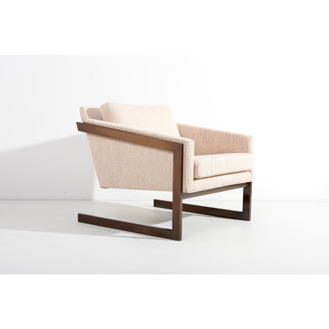 Set of Silver Craft Cantilever Bronze Lounge Chairs, Usa, 1970s For Sale - Image 10 of 17