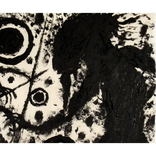 2000 - 2009 Francois Burland Two Men With An Antelope C. 2000 Painting For Sale - Image 5 of 6