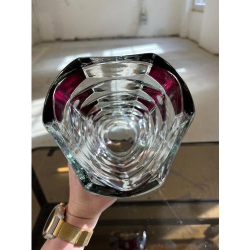 Wine-Red Glass Vases by J.G. Durand for Luminarc, Set of 2 For Sale - Image 9 of 11