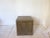 Vintage Gray-Green Brass Cube Side Table For Sale - Image 4 of 7