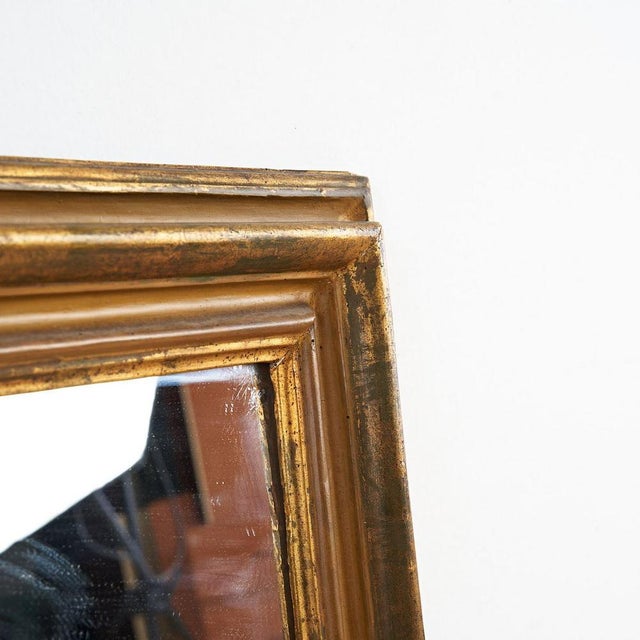 Vintage Mirror with Golden Frame For Sale - Image 4 of 7