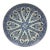 19th Century French Blue & White Faience Dinner Plate Sarreguemines For Sale