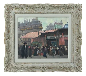 C. Subileau, Street Scene, Early 20th Century, Oil on Panel, Framed