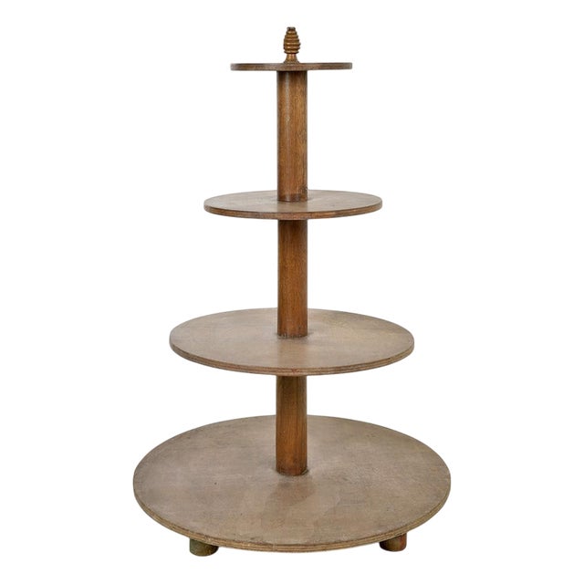 Circular Wooden Display Stand For Sale