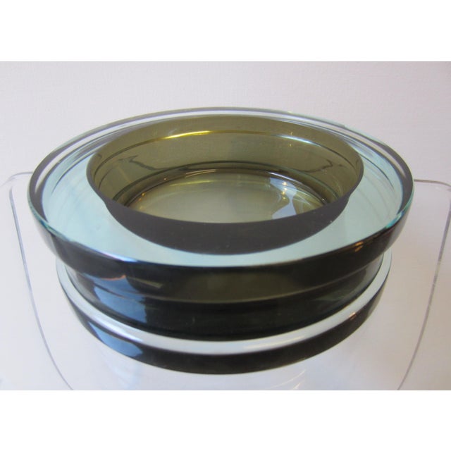 Large Murano Glass Bowl with a Play of Light from Cenedese, 1970s For Sale - Image 7 of 7