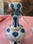 Glass Antique Moser Bohemian Glass Overlay Pr Aquamarine Bottles For Sale - Image 7 of 14
