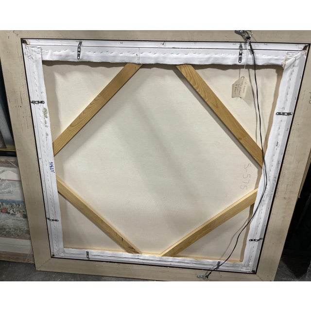 Contemporary 1990s Carlos Leon (Peru, B. 1967) Large-Scale Acrylic on Canvas, "The Embrace" For Sale - Image 3 of 3