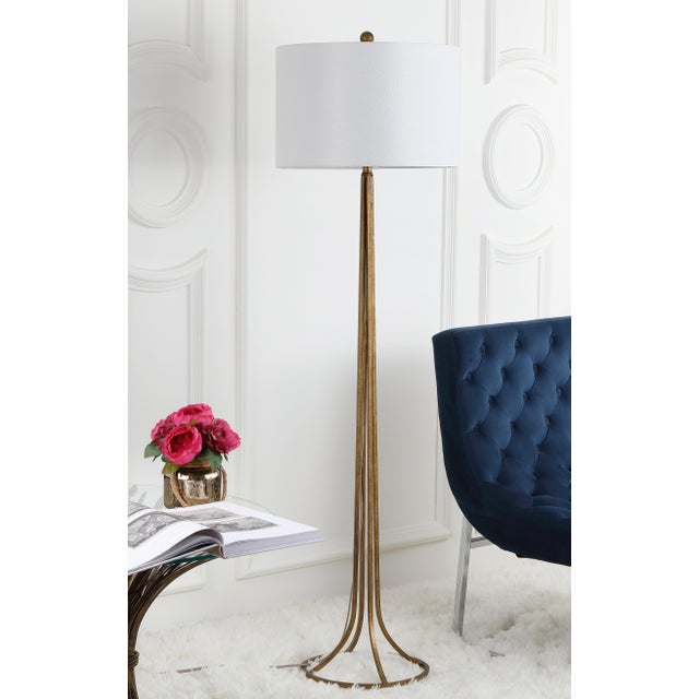 Modern 60-Inch H Floor Lamp - Antique Bronze For Sale - Image 3 of 5