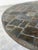 Brown Round Slate Stone Mosaic Coffee Table with Sculptural Metal Base, 1970s For Sale - Image 8 of 10