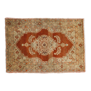 Fine Antique Haji Jalili Rug Mat - 1'11" x 2'9"