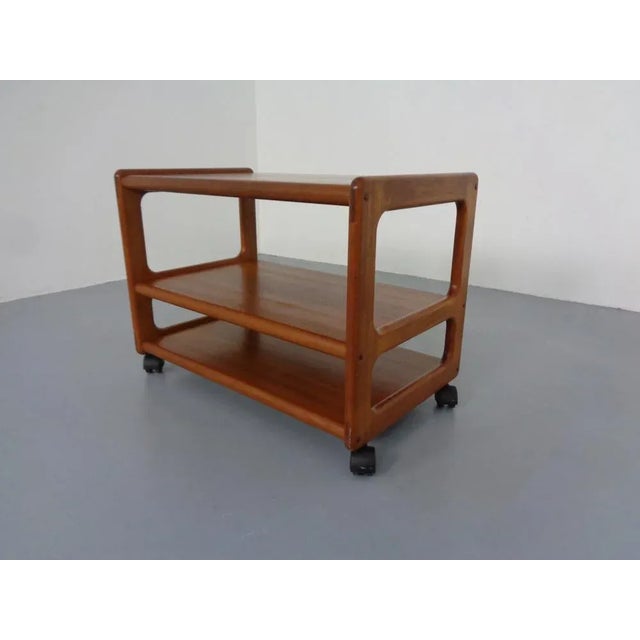 Danish Teak Tea Cart 1960s For Sale - Image 4 of 13