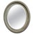 Blue Victorian Oval Overpainted Wall Mirror For Sale - Image 8 of 8