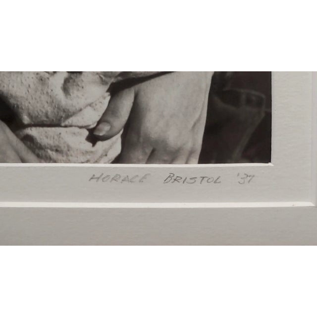 1930s Horace Bristol -Rose of Sharon -Portrait of Migrant Mother Breastfeeding -1937 Silver Gelatin For Sale - Image 5 of 8