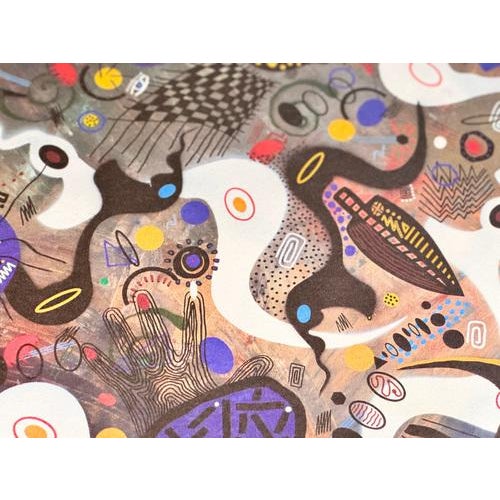 Modern Abstract Style Blue Composition, 1990s, Print For Sale - Image 9 of 11