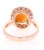 2.86 Carat Opal Diamond 14 Karat Rose Gold Cocktail Ring, Size 7 For Sale - Image 4 of 5