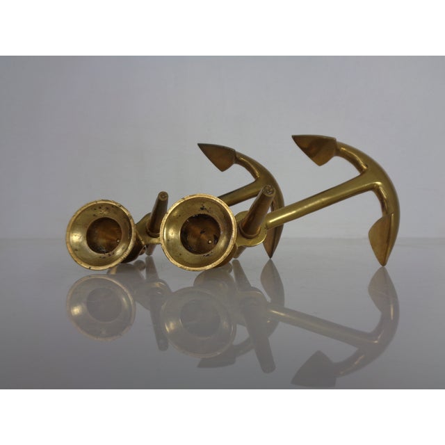 Maritime Anchor Candlesticks in Brass, Germany, 1960s, Set of 2 For Sale - Image 11 of 18