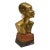 1950s Small African Bronze Female Bust Sculpture For Sale